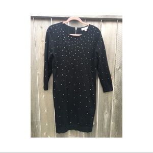 Michael Kors Black Dress with silver sequins